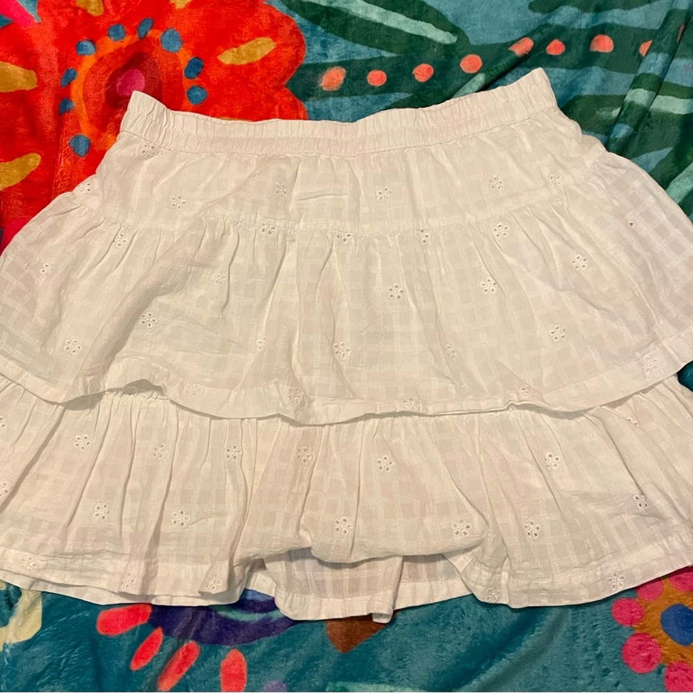 Universal Thread Cream Bubble Mini Skirt